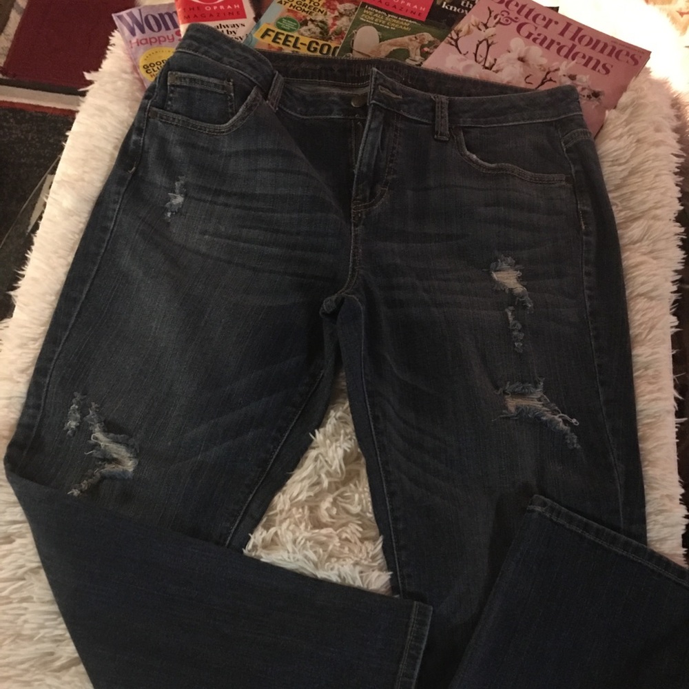 Jennifer Lopez- Slim boyfriend jeans blu/SZ 10❤️